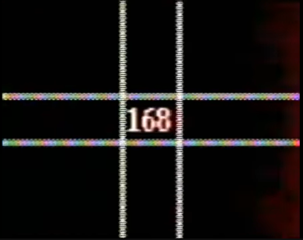 End log counter oddity with lines of zeros boxing in the number