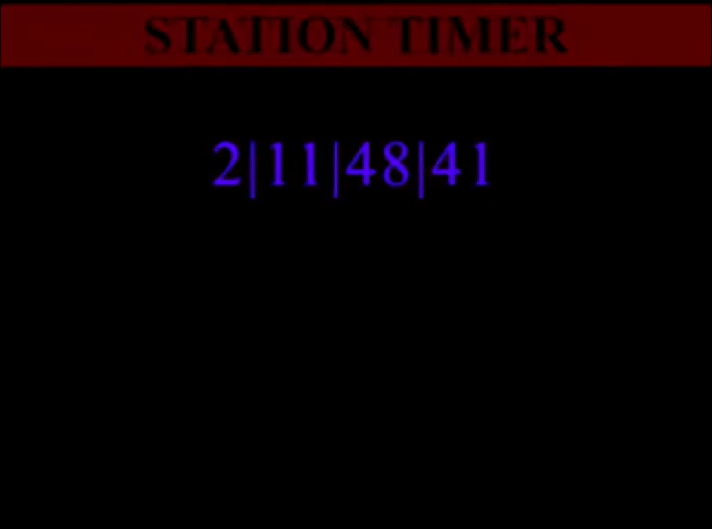 Station Timer shows blue text instead of white